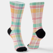 Multicolor Checkered Kariert Socken (Gewinkelt)