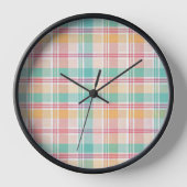 Multicolor Checkered Kariert Uhr (Vorderseite)
