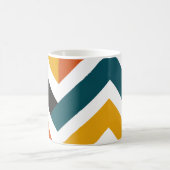 Multicolor Chevron Geometric Pattern Kaffeetasse (Mittel)