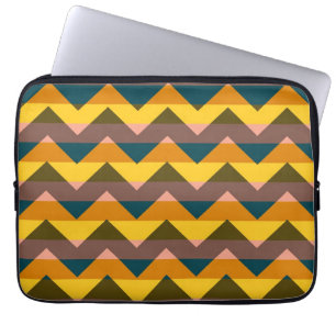 Multicolor-Chevron-Zickzack-Streifenmuster 18 Laptopschutzhülle