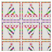 Multicolor Christmas Bells Stoff (Muster)