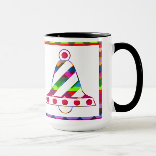 Multicolor Christmas Bells Tasse (Rechts)