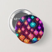 Multicolor Christmas Lights Button (Vorne & Hinten)