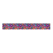 Multicolor Christmas Lights Patterned Ripsband (Vorderseite)