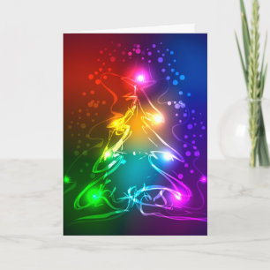Multicolor Christmas Tree Feiertagskarte