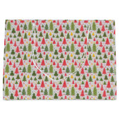 Multicolor Christmas Tree Große Geschenktüte (Vorderseite)