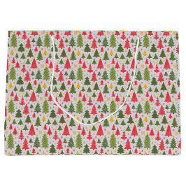 Multicolor Christmas Tree Große Geschenktüte