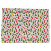 Multicolor Christmas Tree Große Geschenktüte (Rückseite)