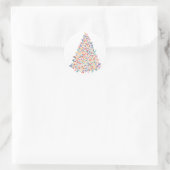 Multicolor Christmas Tree Sticker (Tasche)