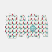 Multicolor Christmas Trees Muster Geschenkschachtel (Ungefaltet)