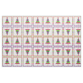 Multicolor Christmas Trees Stoff (Fat Quarter (45,7 x 55,9 cm))