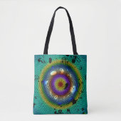 Multicolor Circlone Abstrakt Art Tasche (Vorderseite)