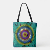 Multicolor Circlone Abstrakt Art Tasche (Rückseite)