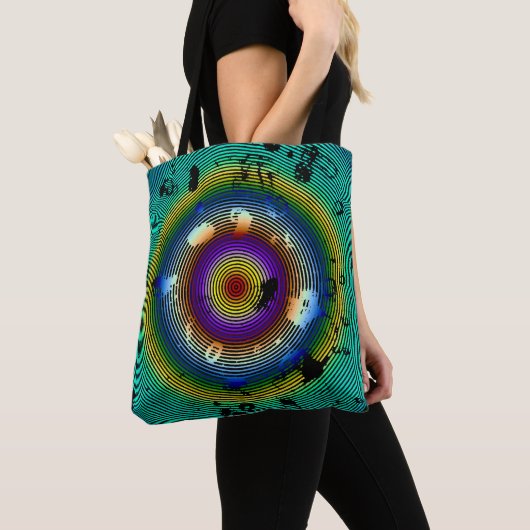 Multicolor Circlone Abstrakt Art Tasche (Von Nahem)