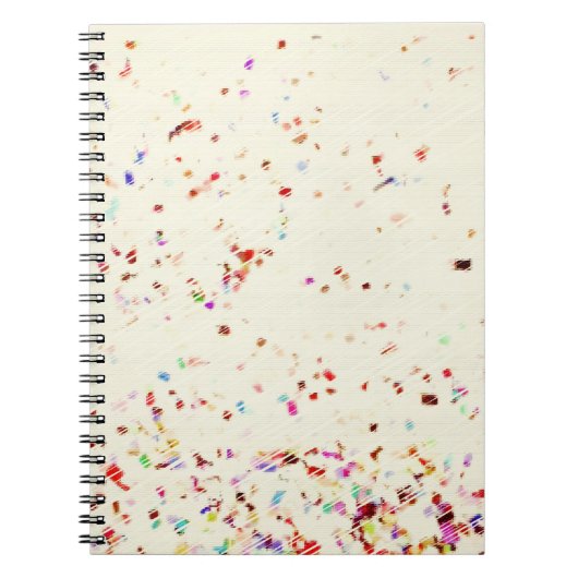 Multicolor Confetti Notizblock (Vorderseite)