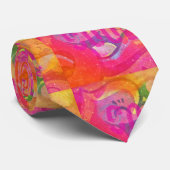 Multicolor-coole extravagante Graffiti-inspiriert Krawatte (Gerollt)