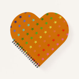 Multicolor Crayon Stars Notizblock