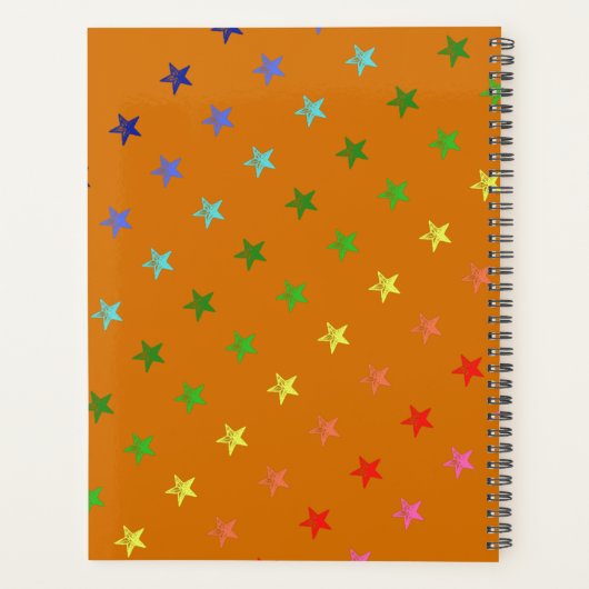 Multicolor Crayon Stars Planer (Rückseite)