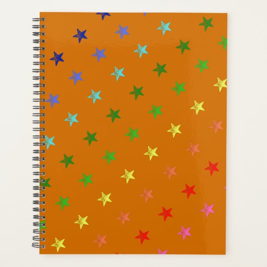Multicolor Crayon Stars Planer (Vorderseite)