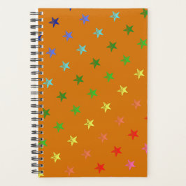 Multicolor Crayon Stars Planer