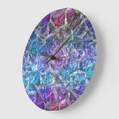 Multicolor Crystal Große Wanduhr (Winkel)