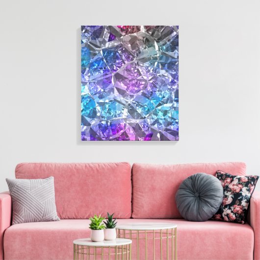 Multicolor Crystal Leinwanddruck (Insitu (Wohnzimmer))
