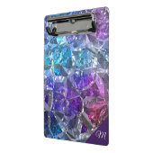 Multicolor Crystal Mini Klemmbrett (Gewinkelt2)