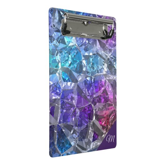 Multicolor Crystal Mini Klemmbrett (Schrägansicht)