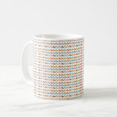 Multicolor-Dackeln Kaffee-Tasse Kaffeetasse (Vorderseite Links)