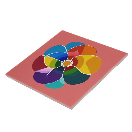 Multicolor-Design Fliese (Seite)