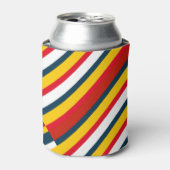 Multicolor Diagonale Streifen Dosenkühler (Kanne Vorderseite)