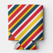 Multicolor Diagonale Streifen Dosenkühler (Rückseite)