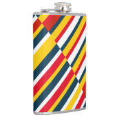 Multicolor Diagonale Streifen Flachmann (Rechts)