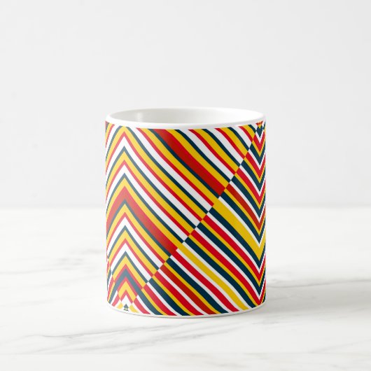 Multicolor Diagonale Streifen Kaffeetasse (Mittel)