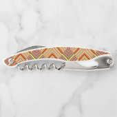 Multicolor Diagonale Streifen Kellnermesser (Rückseite)