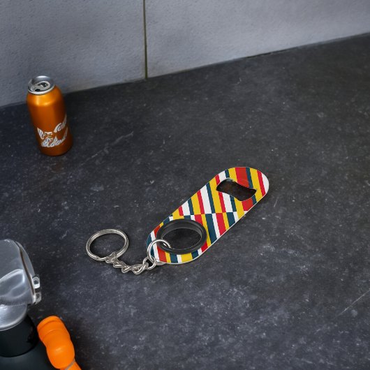 Multicolor Diagonale Streifen Mini Flaschenöffner