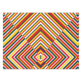 Multicolor Diagonale Streifen Tischdecke (Vorderseite (Horizontal))