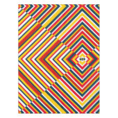 Multicolor Diagonale Streifen Tischdecke (Vorderseite)
