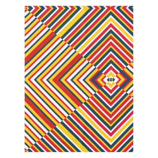 Multicolor Diagonale Streifen Tischdecke (Vorderseite)