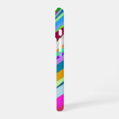 Multicolor-Diagonalmuster iPhone 16 Hülle (Linke Seite)