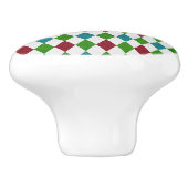 Multicolor Diamond Glitzer Keramikknauf (Seitenansicht)