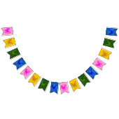 Multicolor Dinosaur Hide Wimpelkette (Alle)