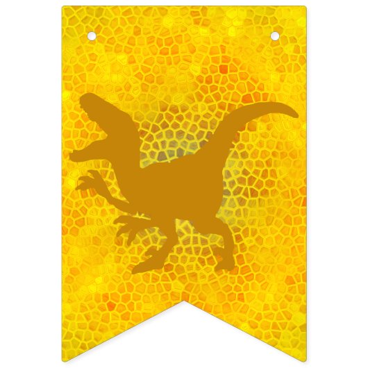Multicolor Dinosaur Hide Wimpelkette (Zweite Fahne)