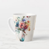 Multicolor Dk Blue Rose Blume #4 Milchtasse (Linke Ecke)