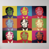 MultiColor Donald Trump Poster (Vorne)