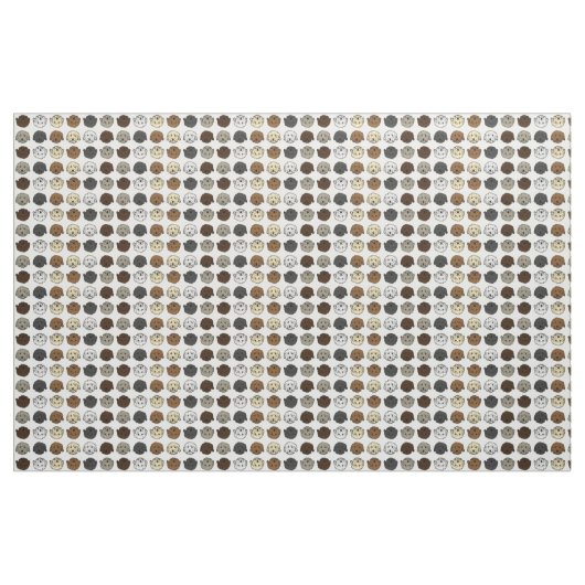 Multicolor-Doodhunde Stoff (Fat Quarter (45,7 x 55,9 cm))