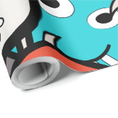 Multicolor Doodle Monster Cartoon Geschenkpapier (Rolleneckpunkt)
