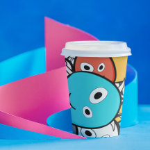 Multicolor Doodle Monster Cartoon