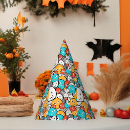 Multicolor Doodle Monster Cartoon Partyhütchen