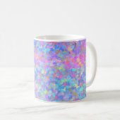 Multicolor Dot Art Kaffeetasse (VorderseiteRechts)
